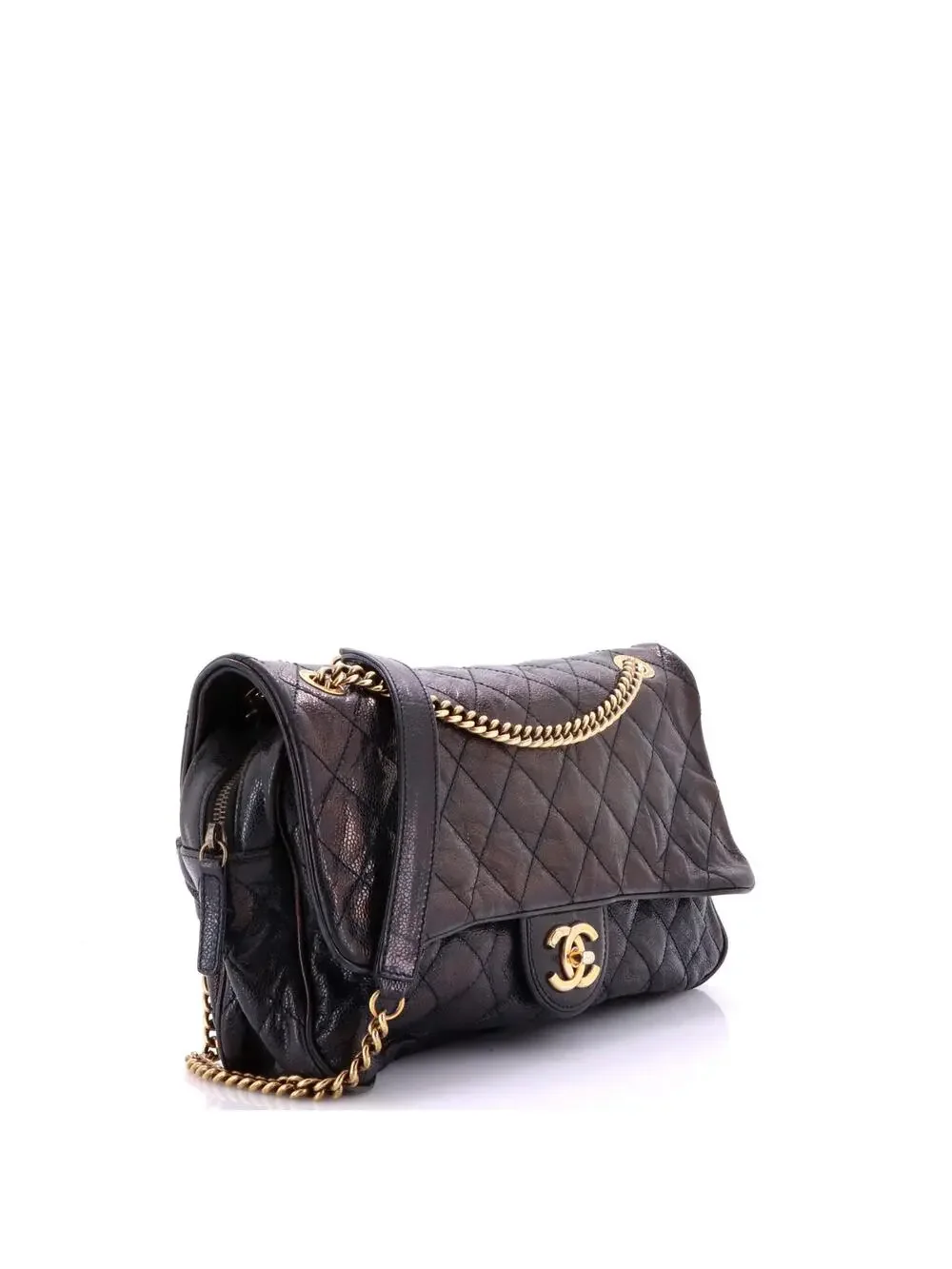 Chanel Shiva Flap Bag Quilted Caviar #260998C25B